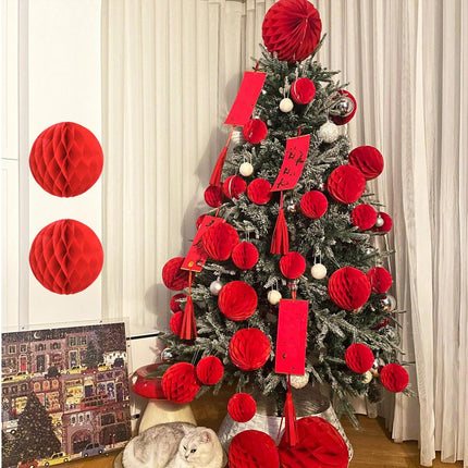 Paper Honeycomb Lanterns 10pcs Hanging Party Decorations Holiday Event Supplies