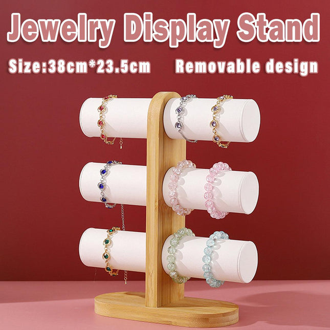 Three Tier Jewellery Display Stand Bracelet Storage Rack Desktop Bracelet Holder