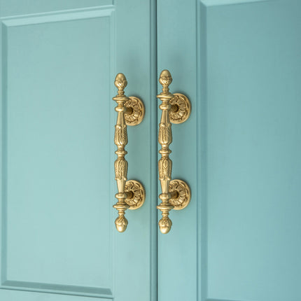 French Cabinet Door Handles Long Pull Retro Style for Closet Drawer Cupboard Use