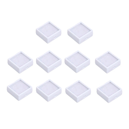 Glass Cover Transparent Bare Stone Box Diamond Acrylic Gem Display Storage Props