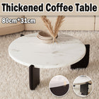 Coffee Table Modern Style 80x31cm Black Small Tea Table for Living Room Bedroom