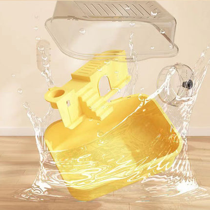 Hamster Cage Plastic Acrylic Ventilated Double Level 35 x 25 x 18.5cm 4 Colours