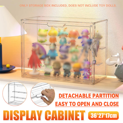 Dustproof Transparent PET Figure Display Box 3 Tier Detachable for Collection