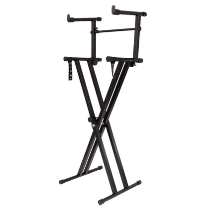 Electronic Keyboard Stand Adjustable Height X Type Piano Stand Double Pipe Raised Stand