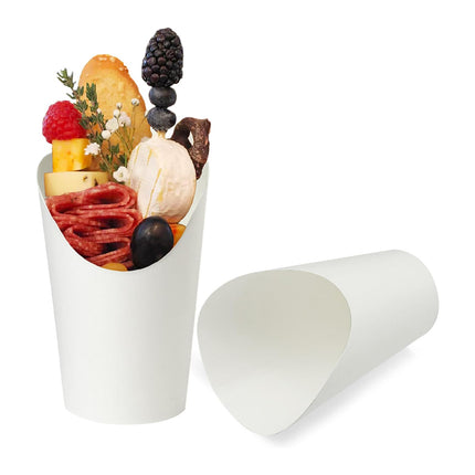100PCS French Fry Cup 12/14/16oz Food-safe Oil-Resistant for Food Packaging Use