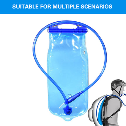 Collapsible Water Bag PEVA 1L 2L 3L Foldable Hiking Camping Drinking Tube