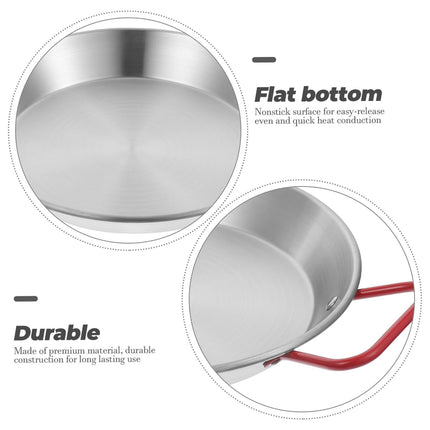 Stainless Steel Seafood Plate with Handle Food-Grade Durable Easy to Clean