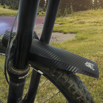 Mountain Bike Mudguard PP5 Carbon Weave Front Rear Wheel 15.6 x 27.2cm