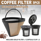 Coffee Machine Filter Standard Model Golden 304 Stainless Steel Outlet Funnel