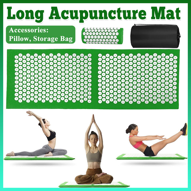 Long Acupressure Mat Massage Yoga Mat Non Slip Pain Relief for Body Relaxation