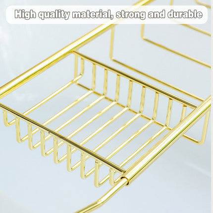 Bathtub Rack Bathroom Storage Shelf Telescopic Adjustable Organiser Tray Home