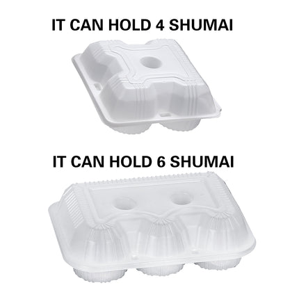 100PCS Disposable Food-Container 4/6 Grids Easy to Stack for Takeaway Box Meal