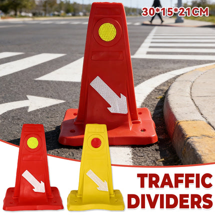 Reflective Traffic Divider Post Lane Separator Direction Arrow Roadwork Durable