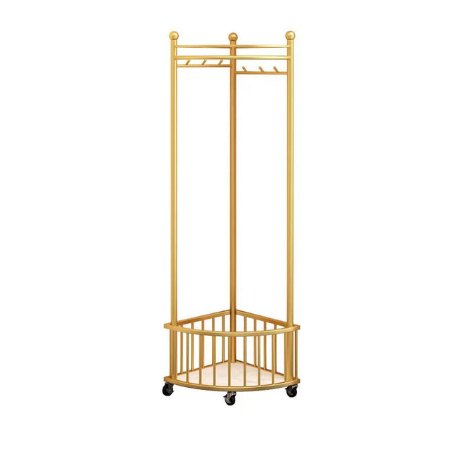 Corner Coat Rack Floor Standing Living Room Clothes Bag Storage Household Shelf