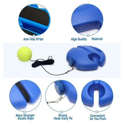 Tennis Trainer Rebound Ball Solo Practice Tool For Beginners And All Ages