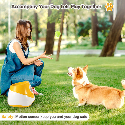 Pet Ball Thrower Elastic Launcher Dog Toy Automatic Ball Interactive Play