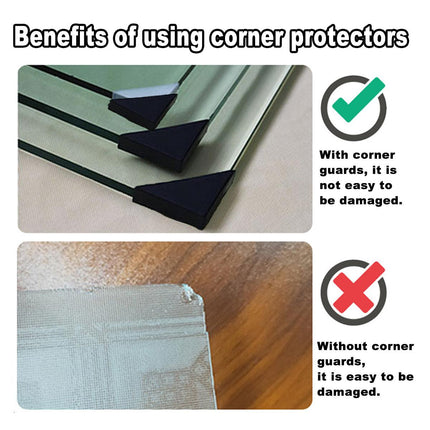 100pcs Plastic Corner Protector Right Angle Frame Cabinet Furniture Door Edge