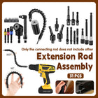 31PCS Flexible Shaft Extension Set Quick Change Tool Adapter Conversion Rod Kit