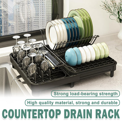 Kitchen Bowl Plate Storage Rack Sink Chopstick Holder Dish Draining Shelf