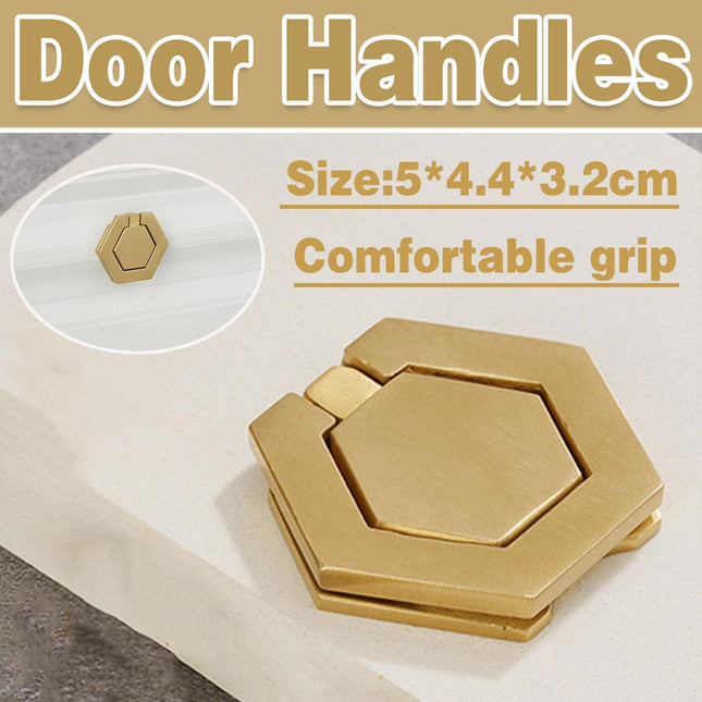 Modern Cabinet Door Handle Single Hole 6 Sided Pull Handle for Drawer Closet