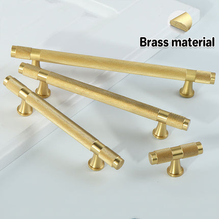 Copper Cabinet Handles 4 Sizes Gold Light Luxury Pulls for Drawer Wardrobe Door