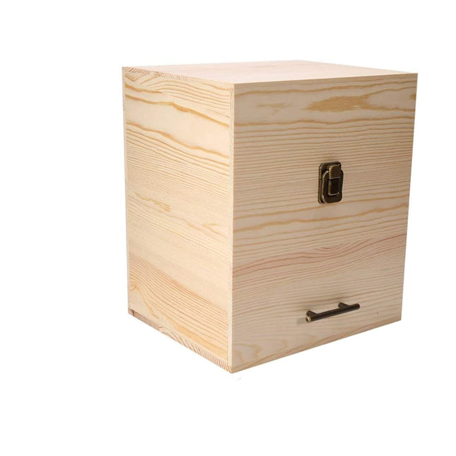 Three Tier Wooden Essential Oil Storage Box with Drawer