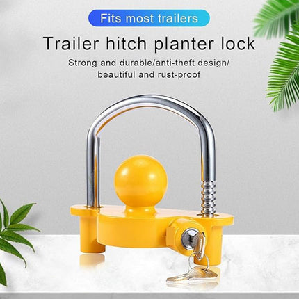 Trailer Hitch Lock Anti Theft Device Tow Hook Security Lock Car Yacht Connector