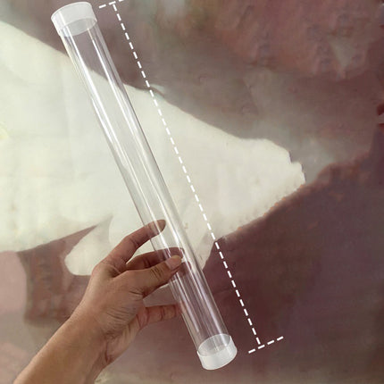 20PCS Transparent Plastic Packaging Tubes Durable for Oil Painting Artwork Use