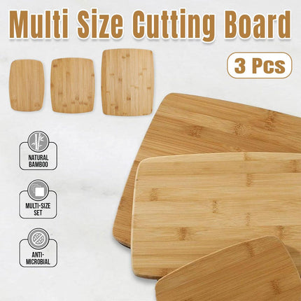 3pcs Multi-Size Chopping Board Set Kitchen Cutting Board Food Prep Boards