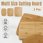 3pcs Multi-Size Chopping Board Set Kitchen Cutting Board Food Prep Boards