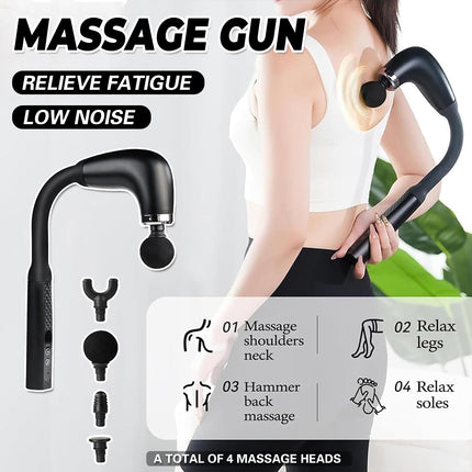 Deep Tissue Massage Gun Percussion Muscle Massager Portable Low Noise Durable
