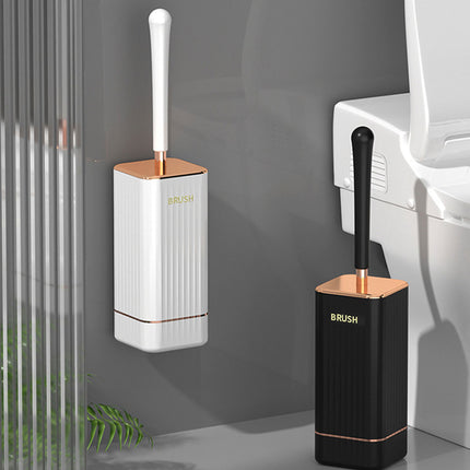 Wall Mounted Toilet Brush Holder Set Bathroom Cleaning Brush for Home Restroom