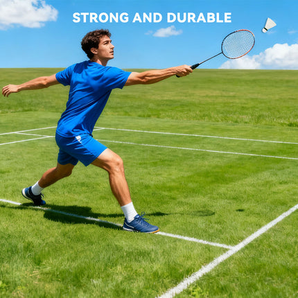 6PCS Nylon Badminton Set Durable High Speed for Sports Training Practice Games