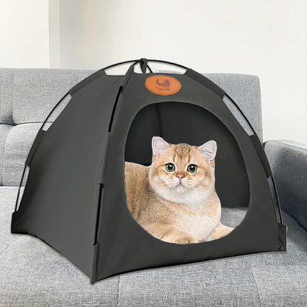 Folding Camping Pet Tent for Cats Puppy Bed Indoor Cat Nest Dog Cave Style House