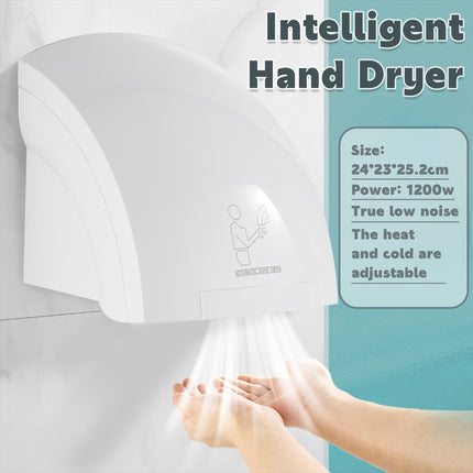 Hand Dryer Compact Smart Dryer Mini Electric Household Wall Mounted Fast Drying