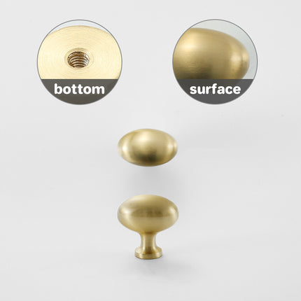 Pigeon Egg Cabinet Handle Single Hole French Style Drawer Pull for Door Closet