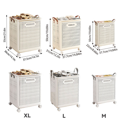 Folding Portable Laundry Basket Multifunctional Storage for Bathroom Household