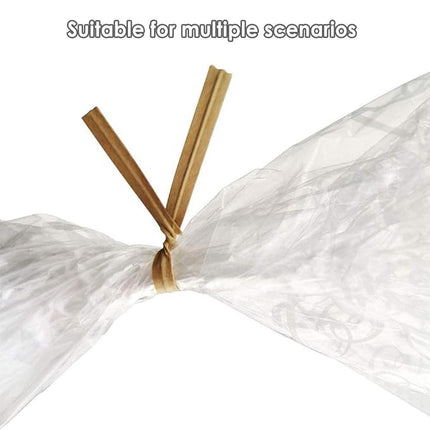 1000pcs Paper Tie Tape Wire 8/10/15cm for Baking Packing Bag Sealing Supplies