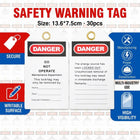Danger Do Not Operate Safety Tags 30 Pack 13.6x7.5cm