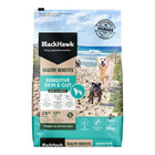 Black Hawk Sensitive Skin and Gut formula Healthy Benefits Adult Dog Food 2kg or 12kg