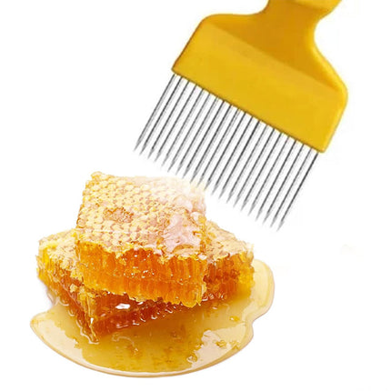 Beekeeping Honey Scraper Fork 2pcs Manual Comb Cutter Stainless Steel Handle