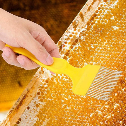 Beekeeping Honey Scraper Fork 2pcs Manual Comb Cutter Stainless Steel Handle
