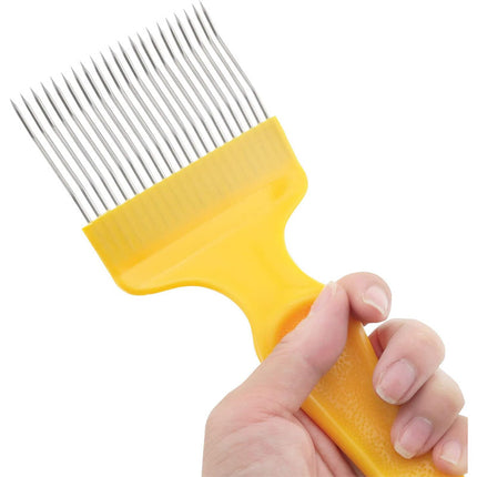 Beekeeping Honey Scraper Fork 2pcs Manual Comb Cutter Stainless Steel Handle