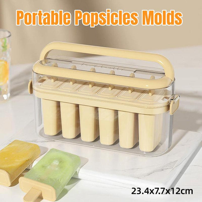 Portable Ice Cube Mould Box Freezer Ice Compartment Ice Holder for Ice Making