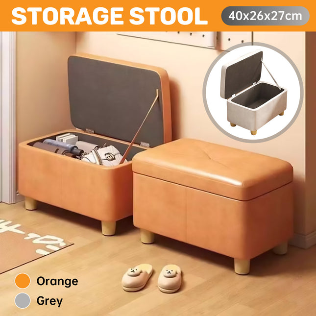 Home Sofa Stool Storage Tool Durable Multifunctional for Home Living Room Use