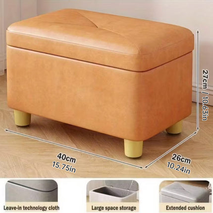 Home Sofa Stool Storage Tool Durable Multifunctional for Home Living Room Use