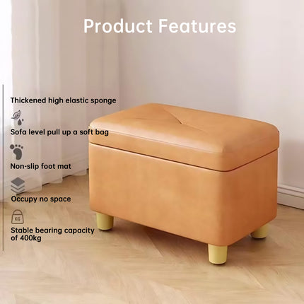 Home Sofa Stool Storage Tool Durable Multifunctional for Home Living Room Use