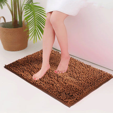 Chenille Long Hair Floor Mat Suction Non Slip Bathroom Entrance Living Room Rug
