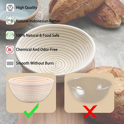 Fermentation Basket Baking Tool Rattan Woven Household Bread Proofing Basket