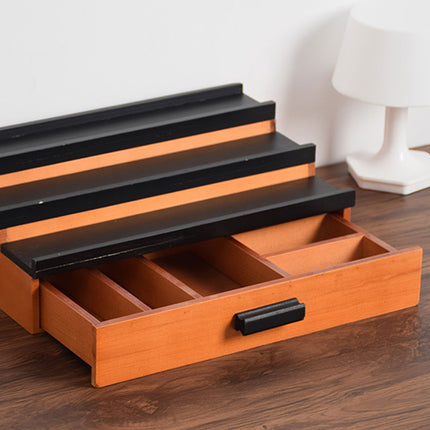 Wooden Storage Box Drawer Shelf Organizer Wooden Chest Home Decor Storage